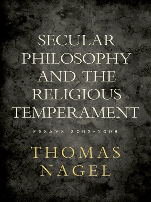 cover image of Secular Philosophy and the Religious Temperament